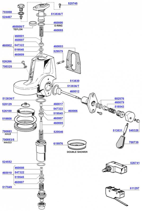 e61 group head parts diagram