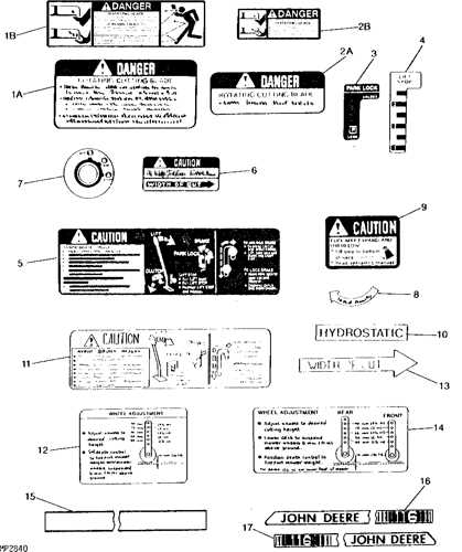 john deere 116 parts diagram