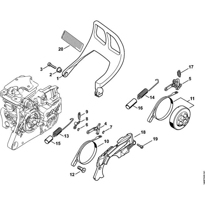 stihl 250 parts diagram