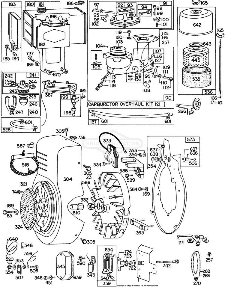 briggs engine parts diagram