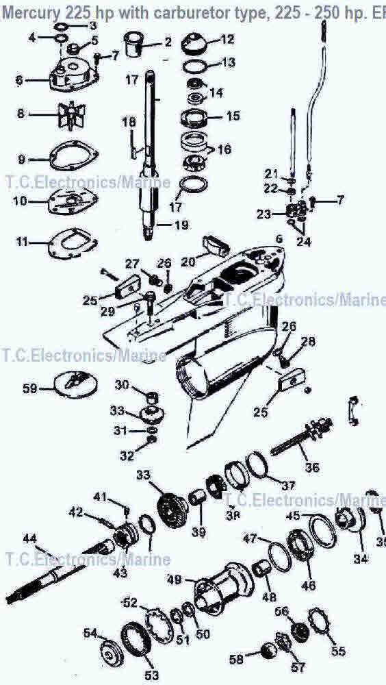 mercury 15 hp outboard parts diagram