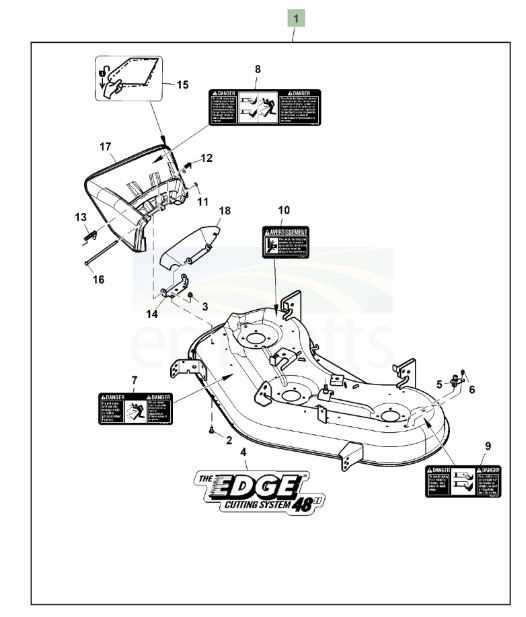 john deere deck parts diagram