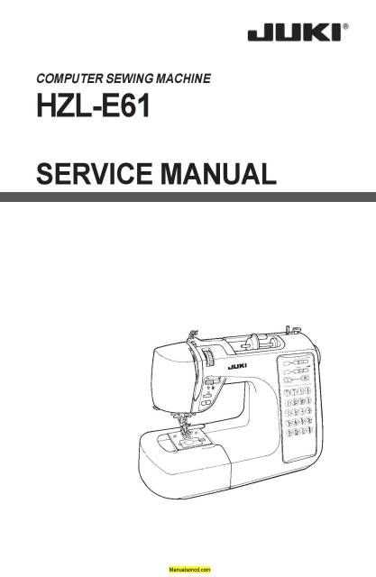 juki sewing machine parts diagram