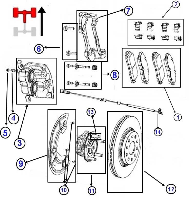 jeep brake parts diagram