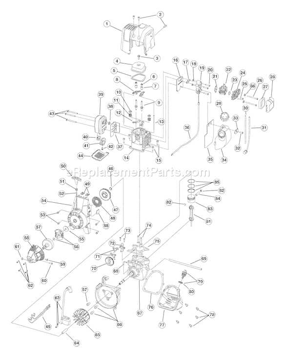 troy bilt 4 cycle trimmer parts diagram