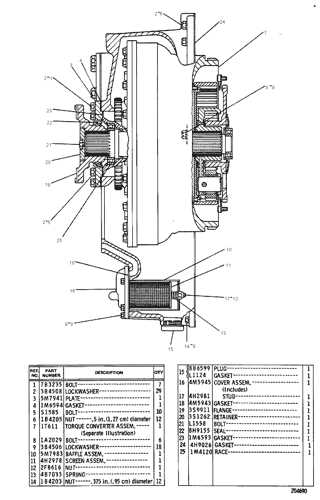 torque converter parts diagram