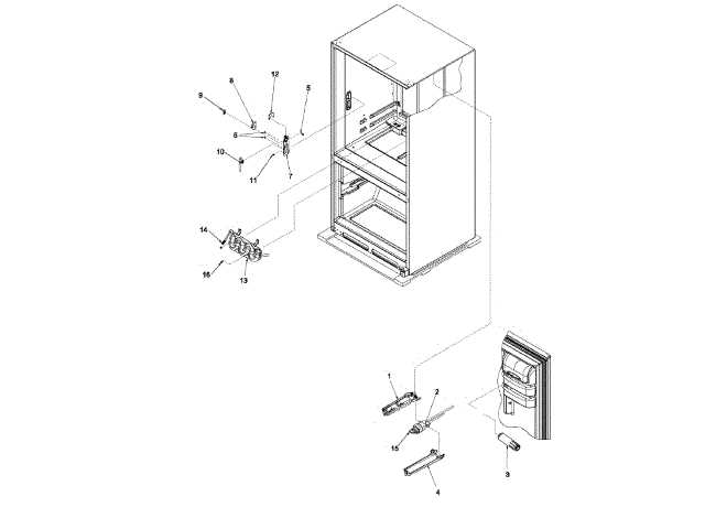 kitchenaid fridge parts diagram