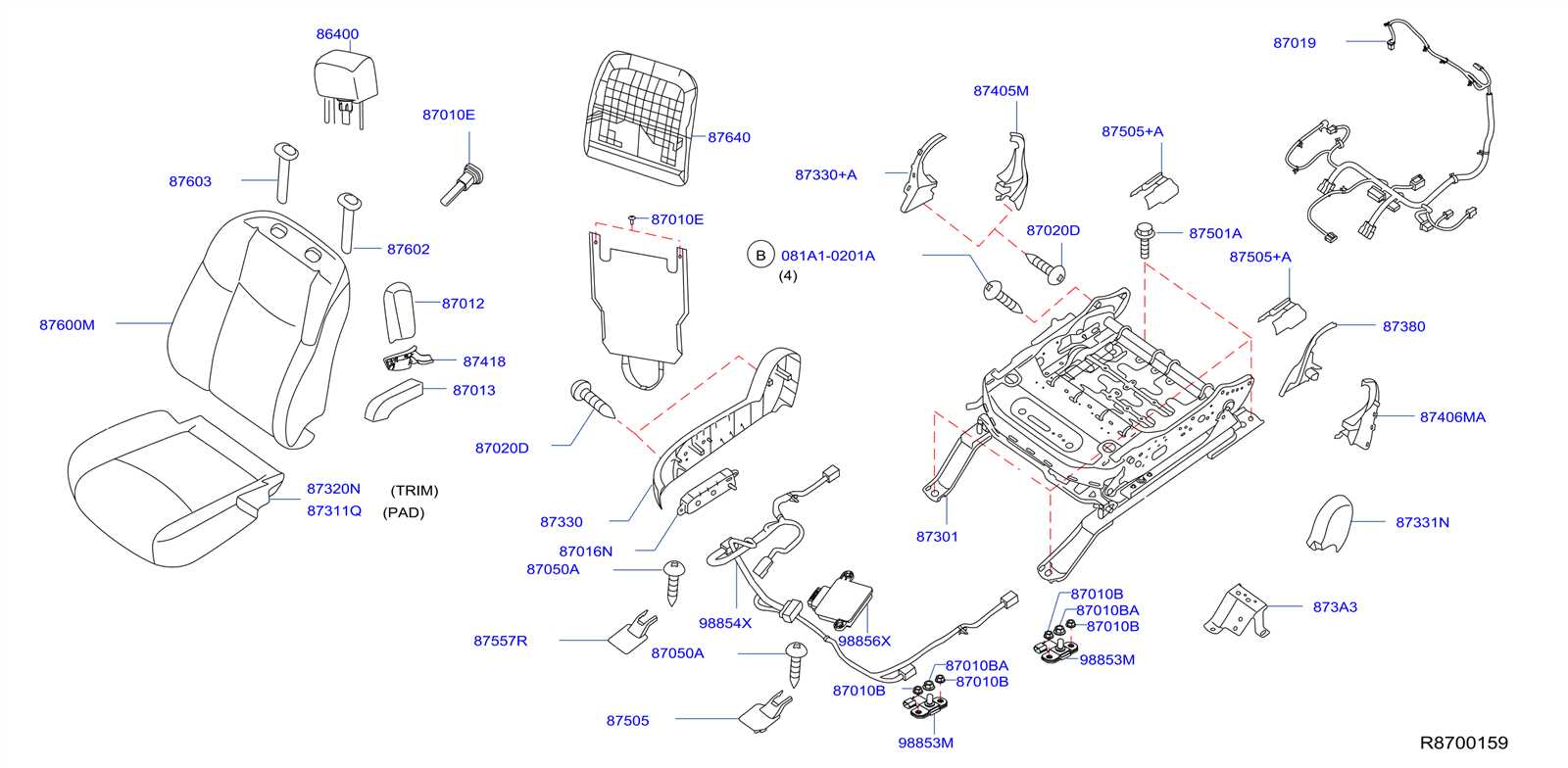 2016 nissan murano parts diagram