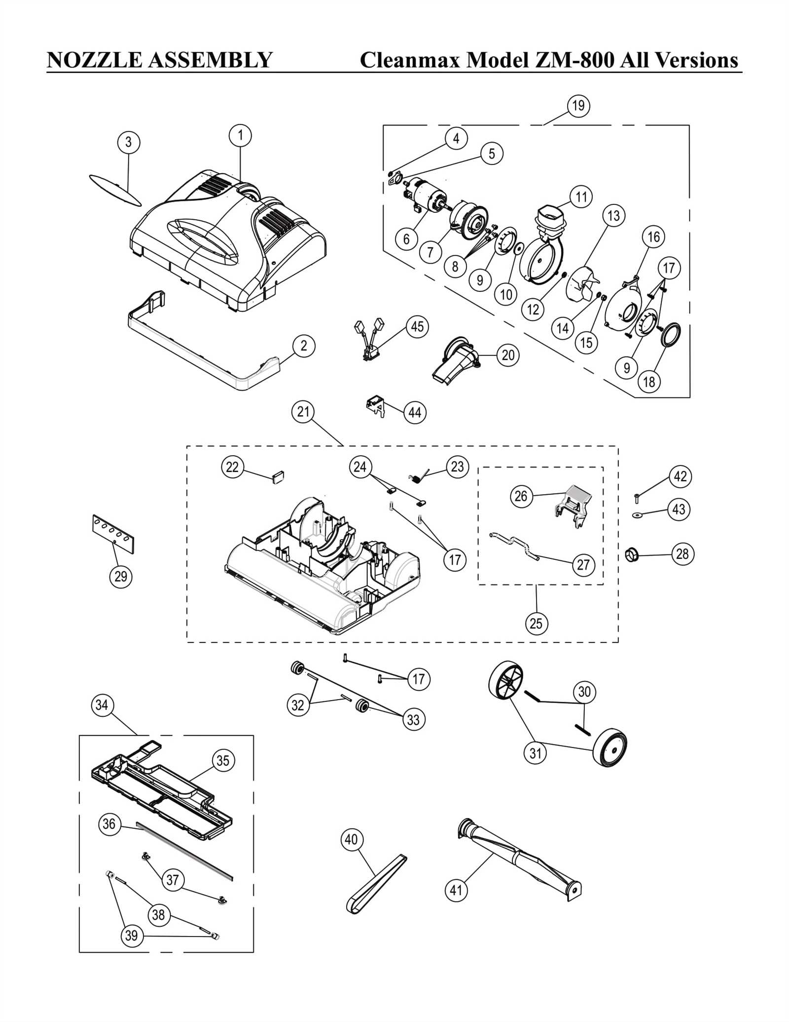 shark rocket parts diagram