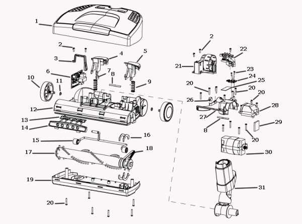 electrolux canister vacuum parts diagram