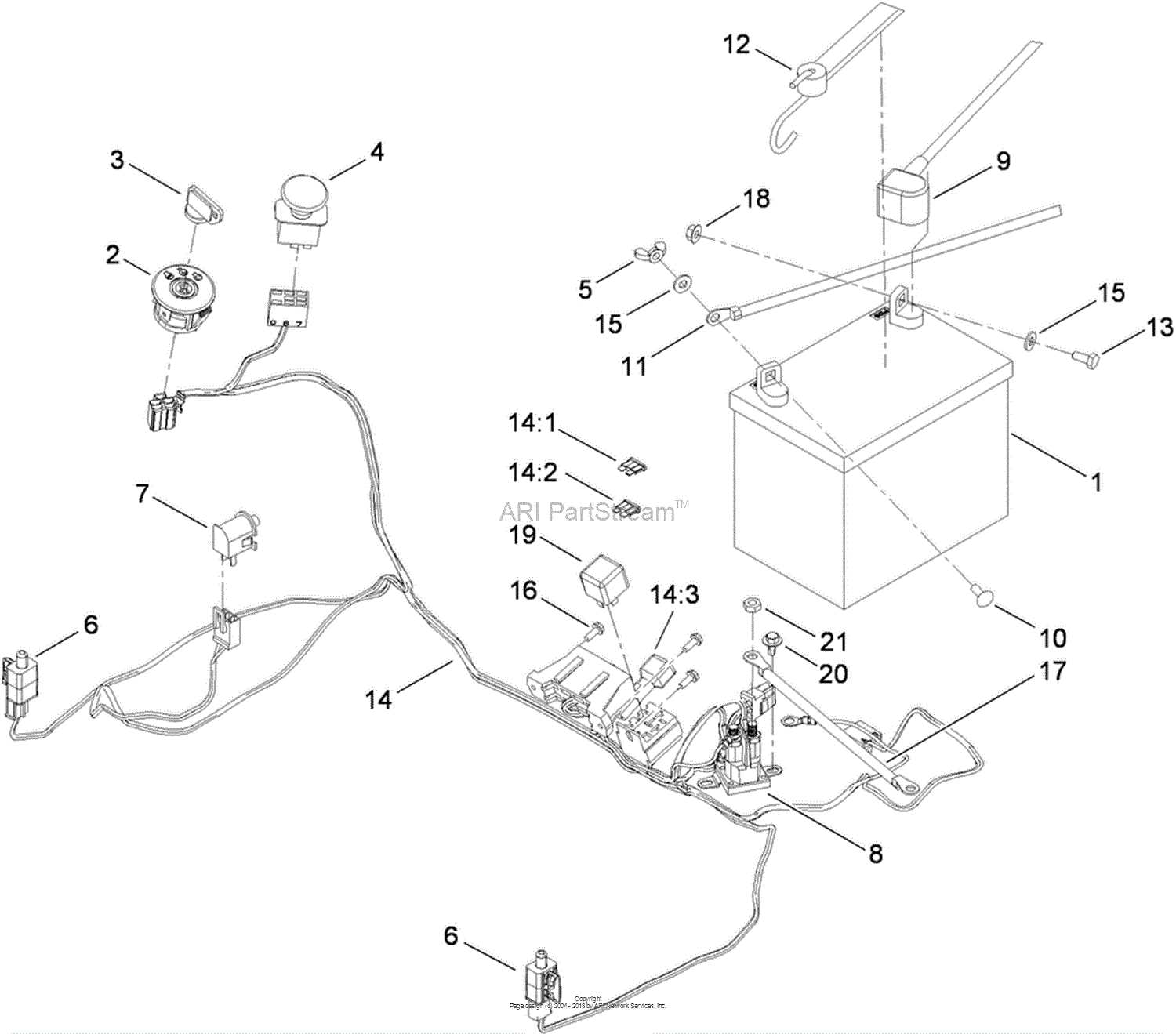 toro zero turn parts diagram