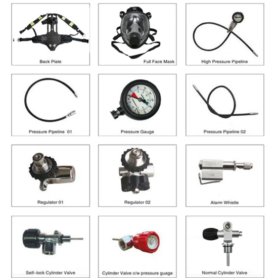 scba parts diagram