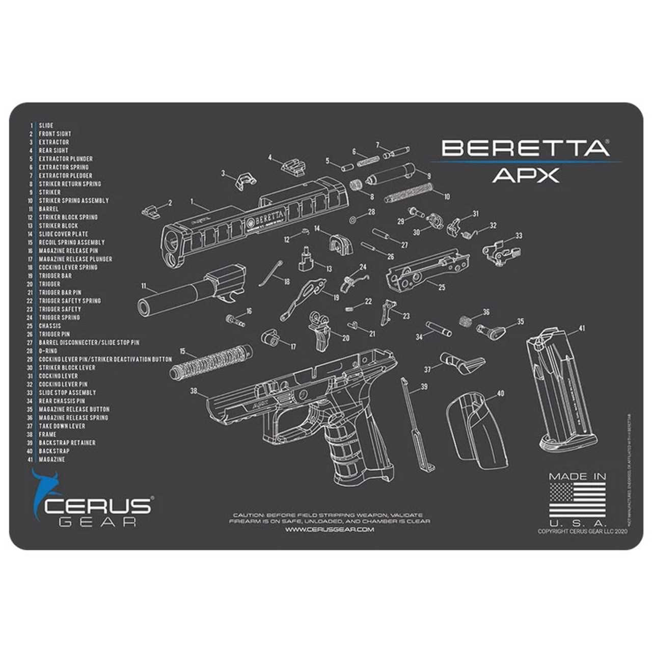 beretta 92s parts diagram