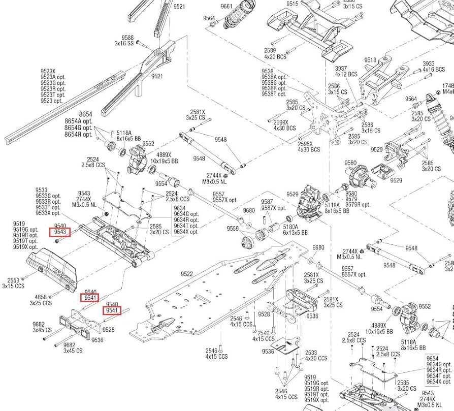 traxxas slash rear parts diagram