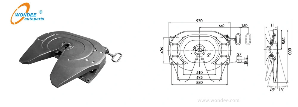 semi truck fifth wheel parts diagram