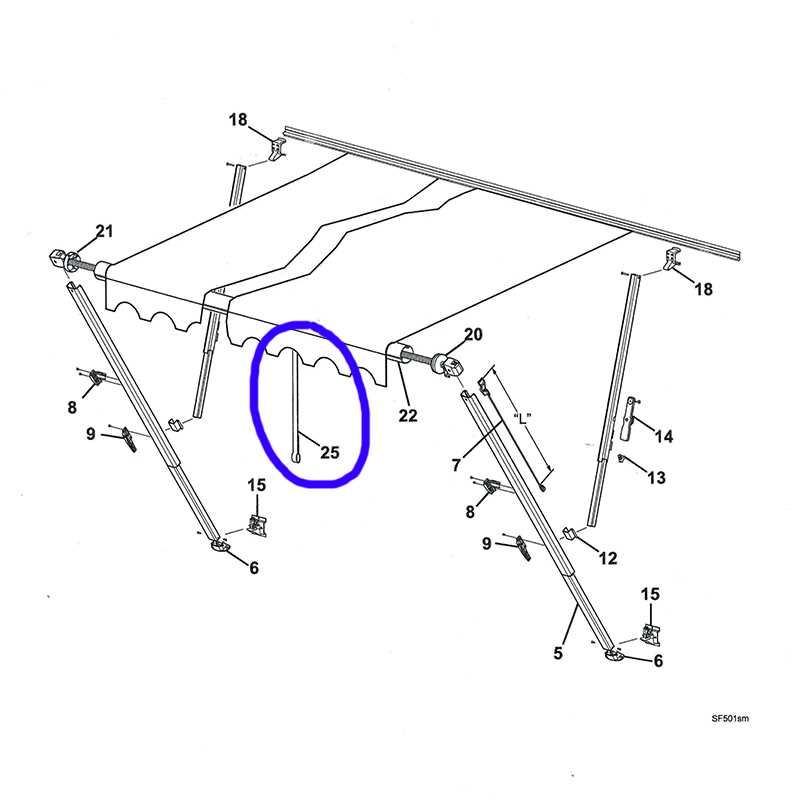 carefree awning parts diagram