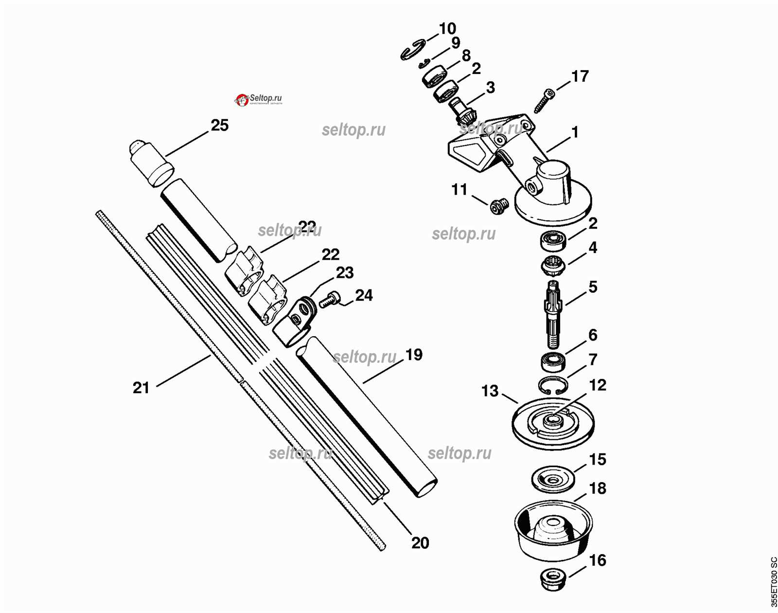 stihl fs 55 trimmer parts diagram