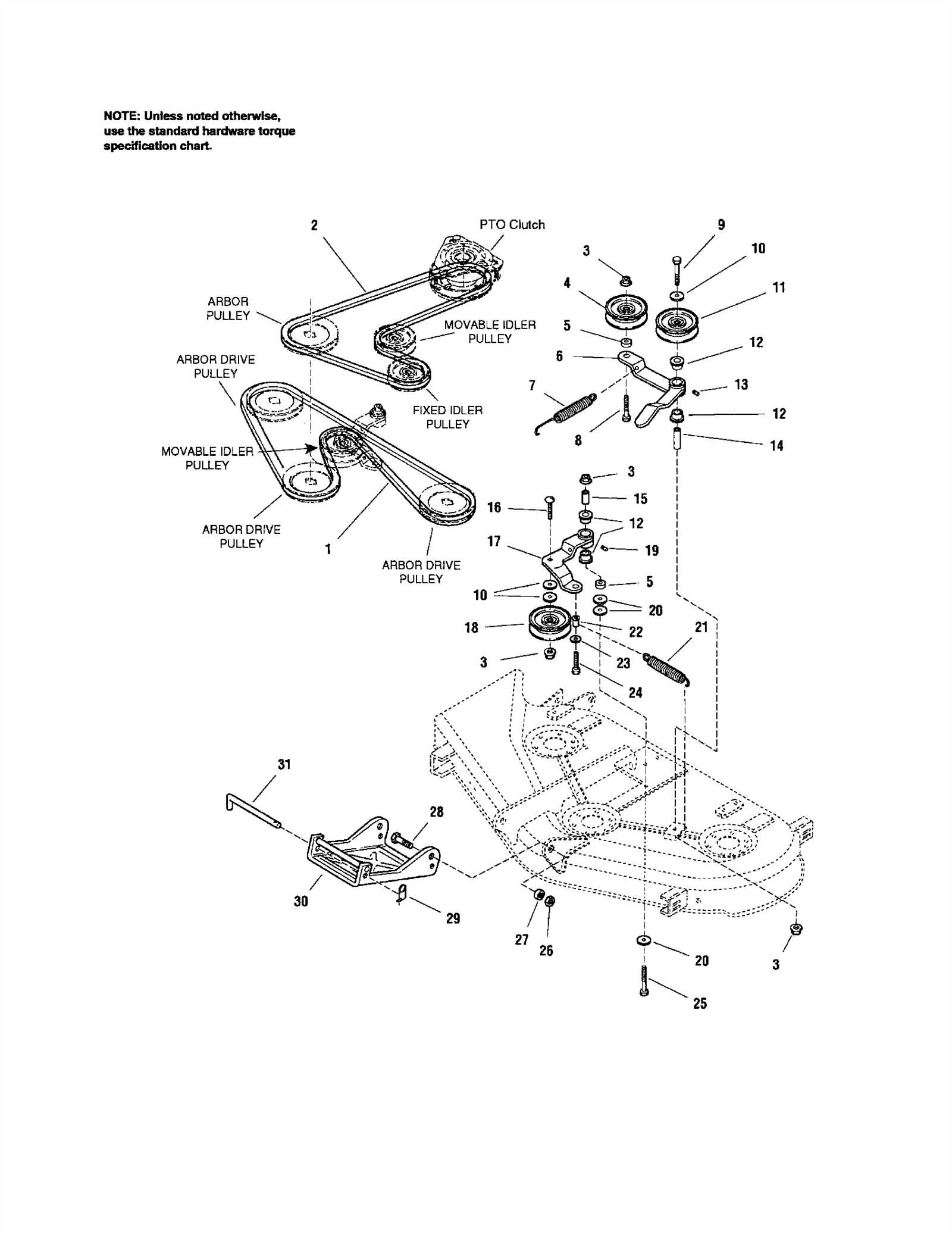 zero turn mower parts diagram