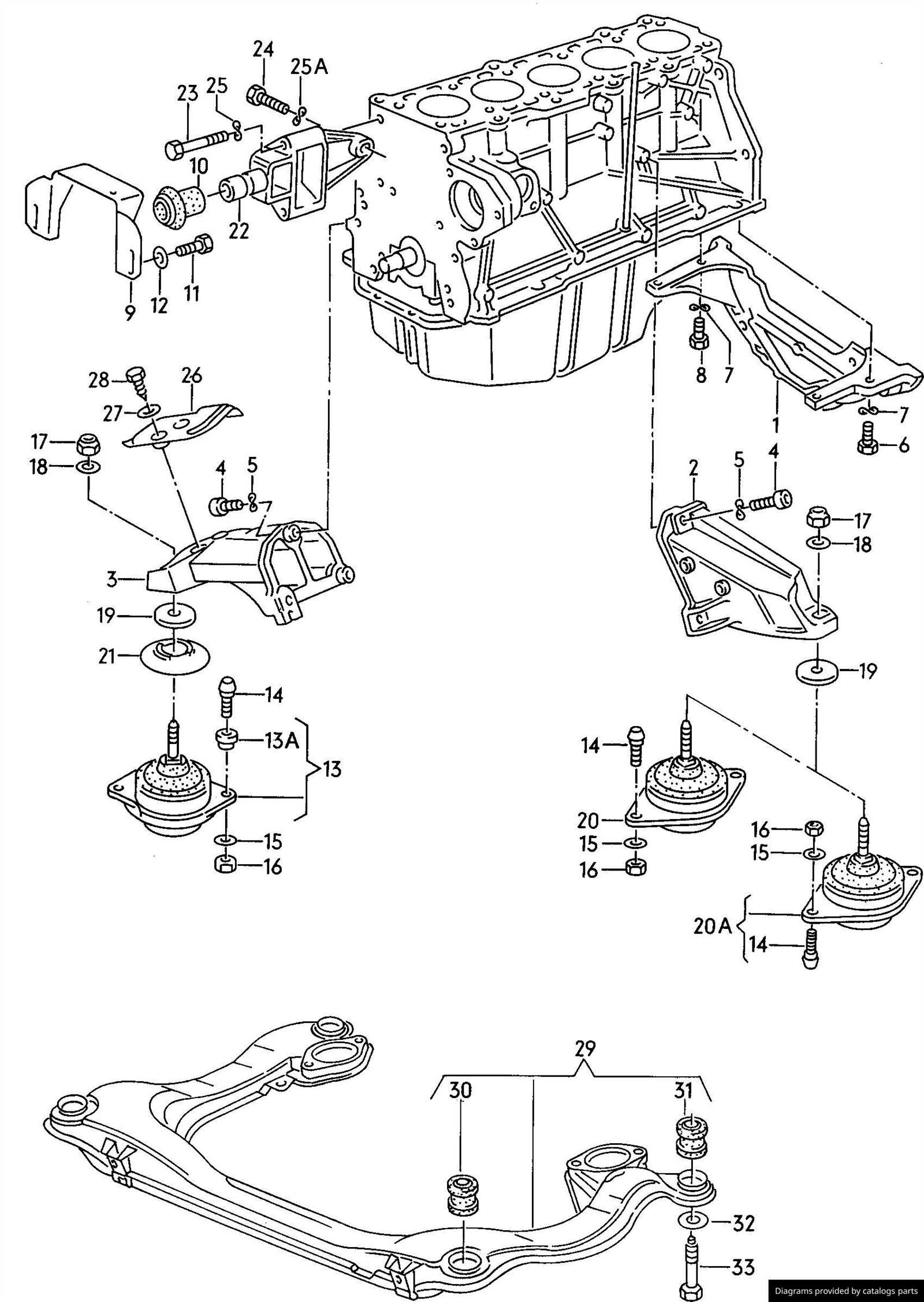 audi engine parts diagram