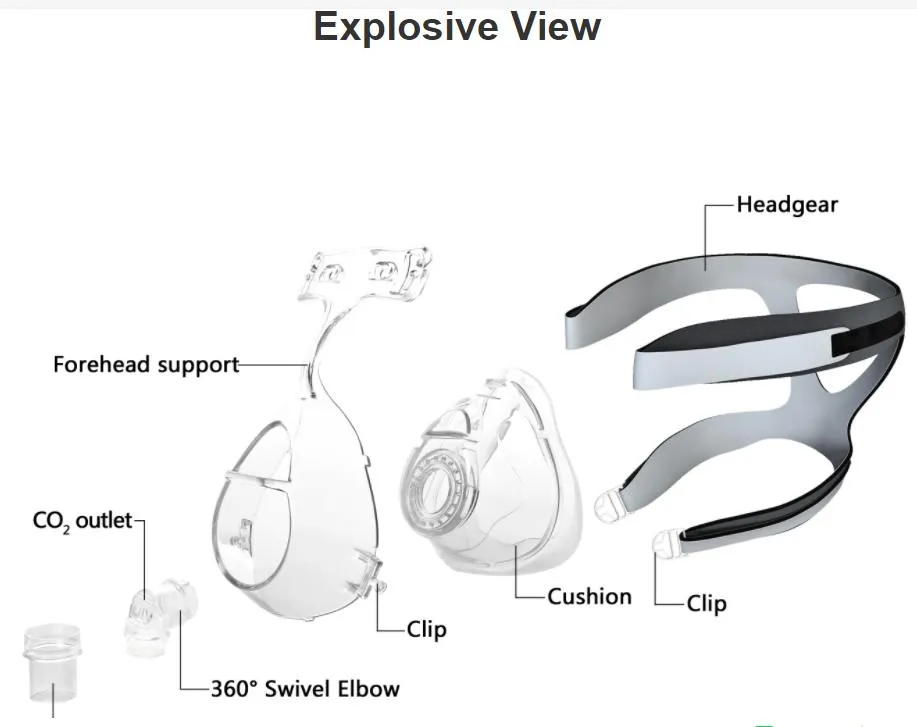 cpap machine parts diagram