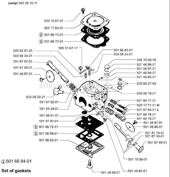 husqvarna 254 parts diagram