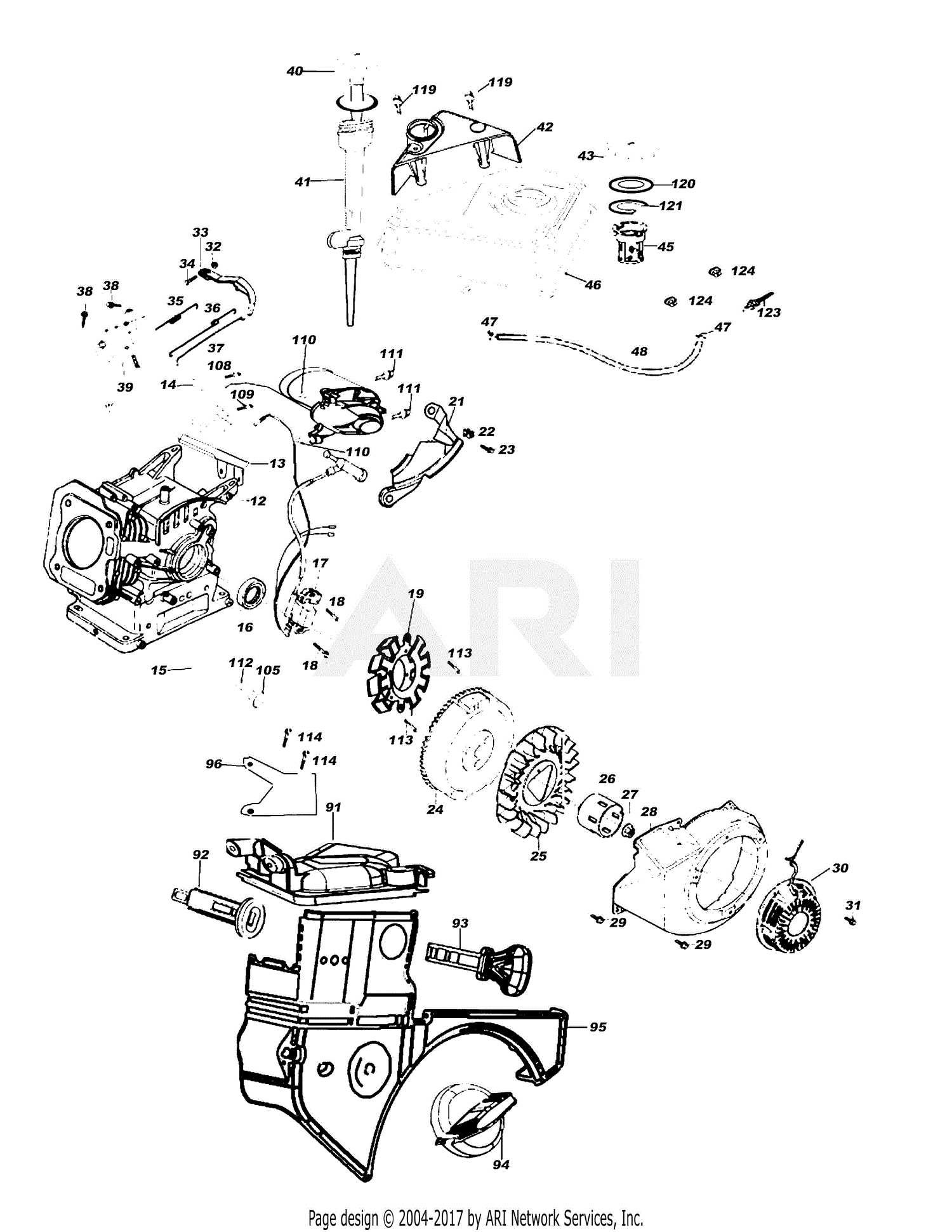 stihl ms391 parts diagram