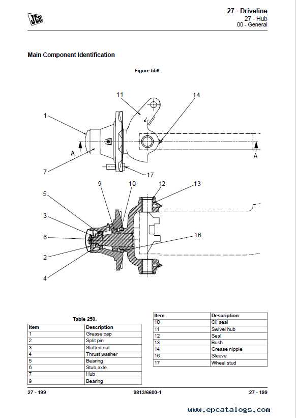 jcb 930 parts diagram