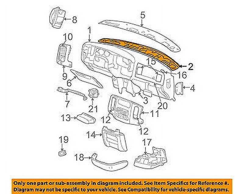 dodge ram interior parts diagram