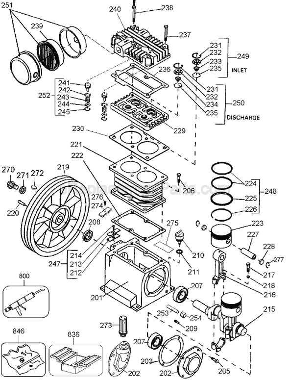 champion compressor parts diagram