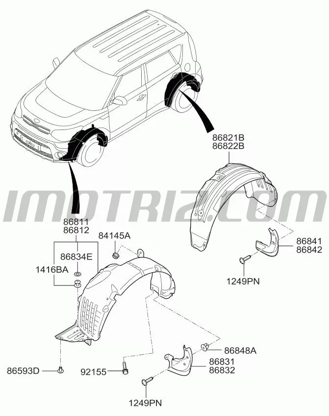 2015 kia soul body parts diagram