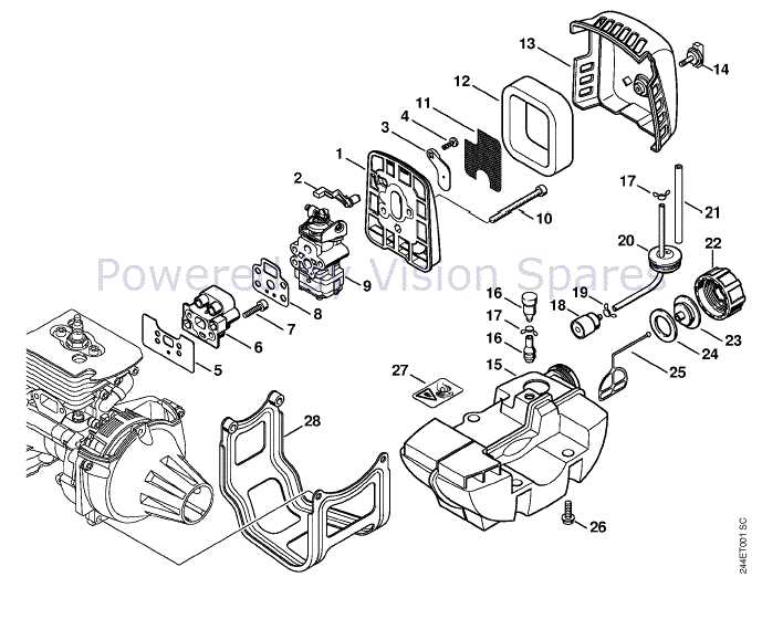 troy bilt 4 cycle trimmer parts diagram