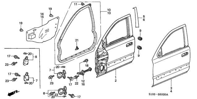 1997 honda crv parts diagram