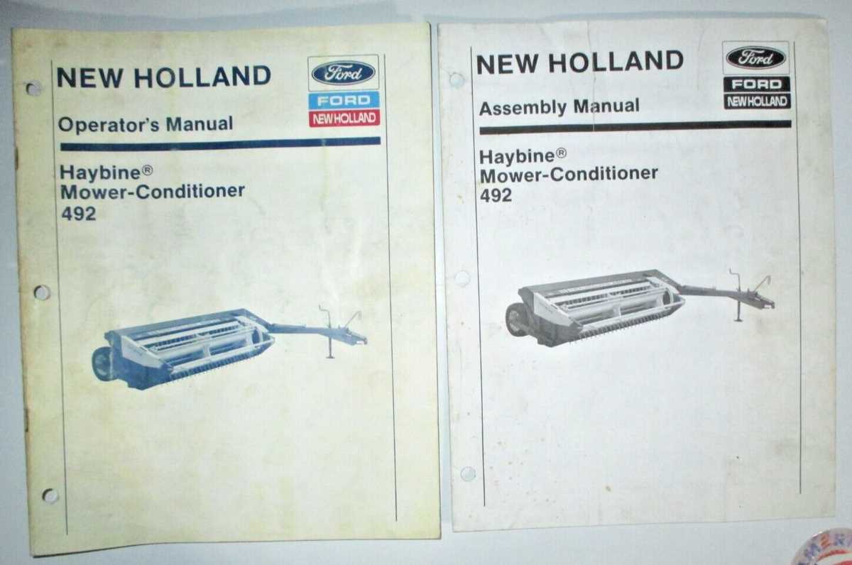 new holland 492 haybine parts diagram