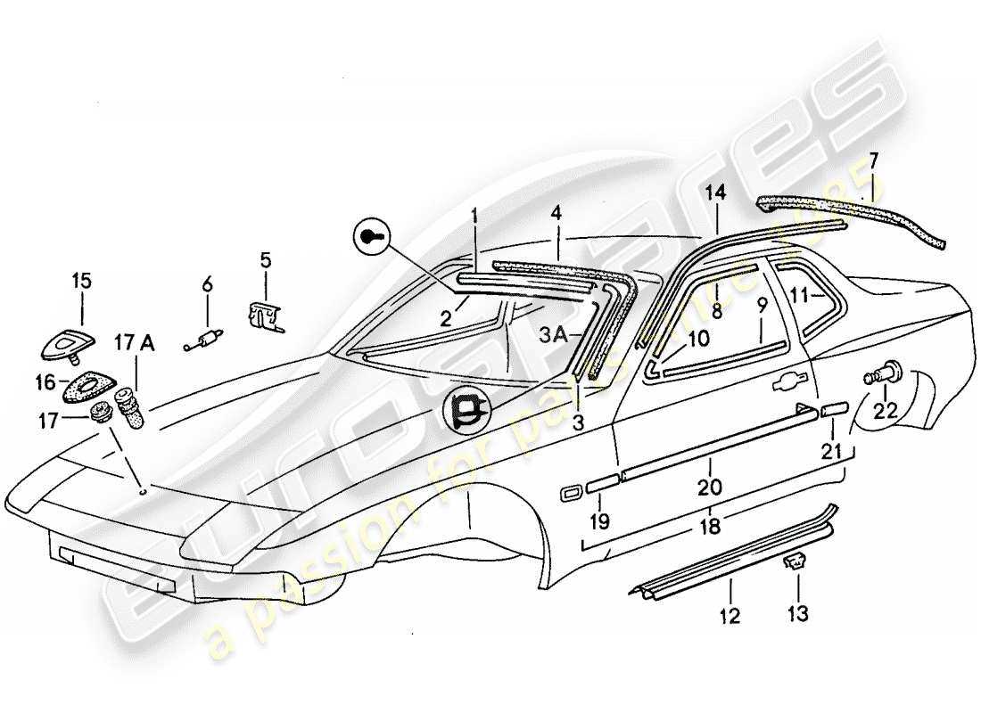 porsche 944 parts diagram