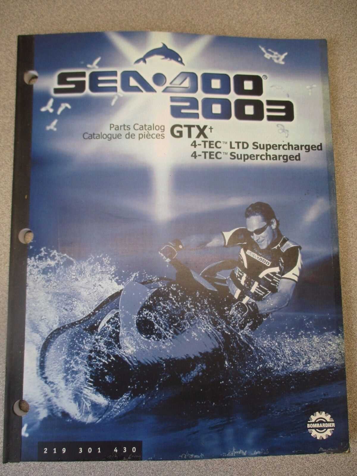 2003 seadoo gtx parts diagram