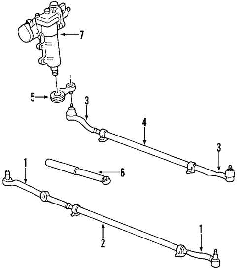 jeep steering parts diagram