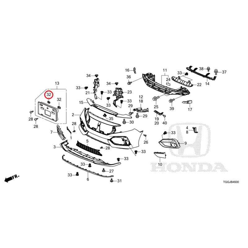 honda civic 2017 parts diagram