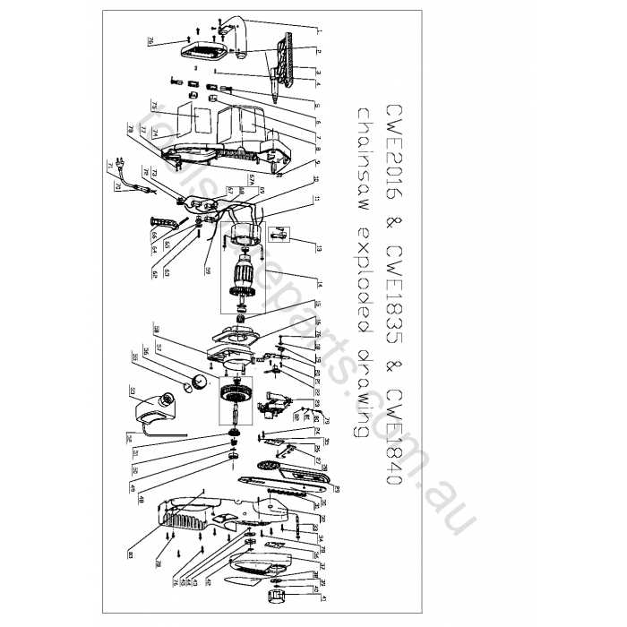 homelite chainsaw parts diagram