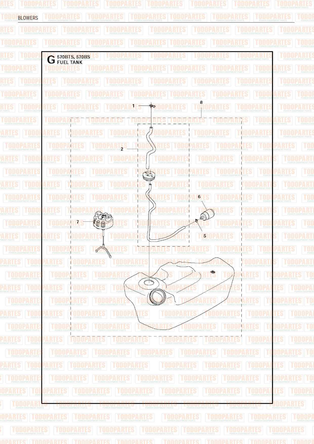 husqvarna 570bts parts diagram