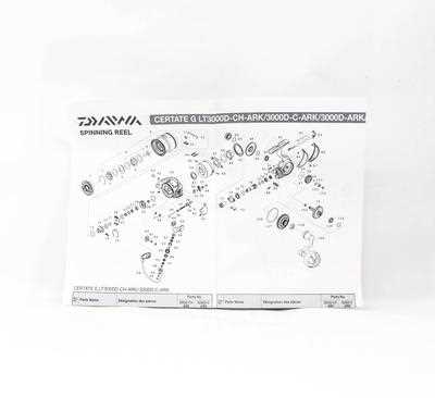 daiwa reel diagrams parts lists