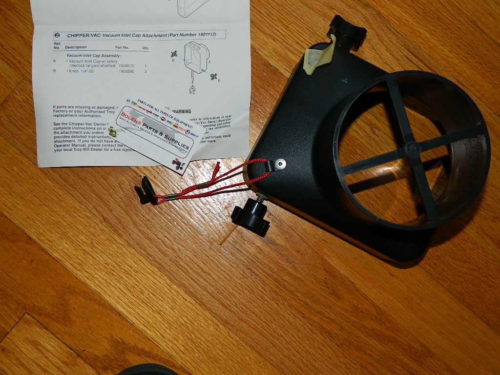 troy bilt chipper vac parts diagram