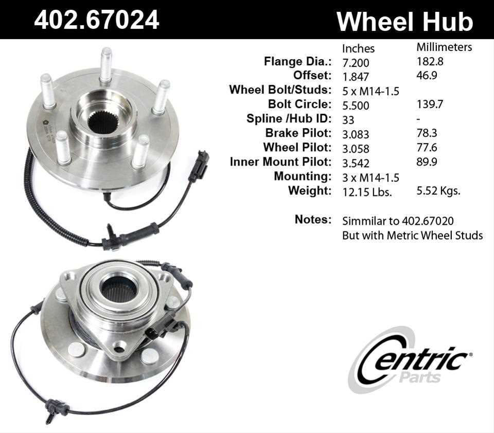 wheel hub parts diagram