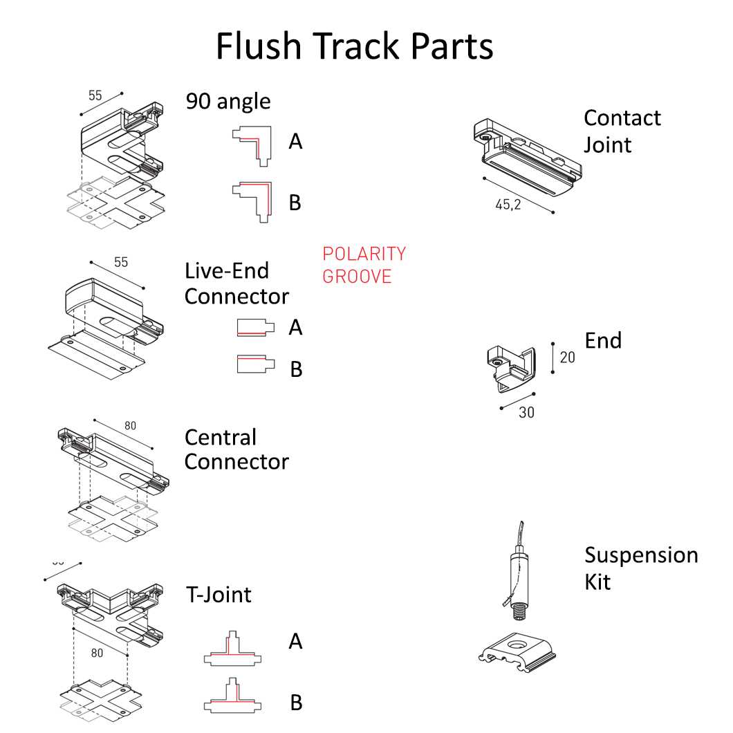 track lighting parts diagram