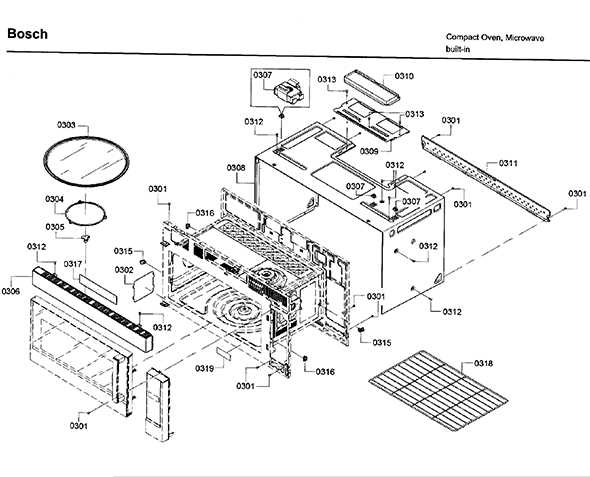 bosch microwave parts diagram