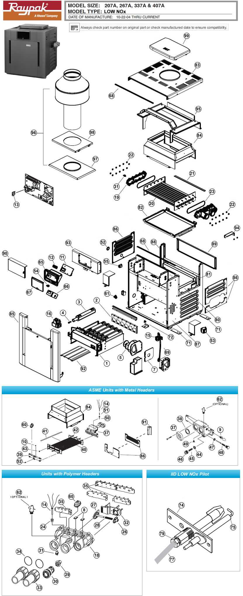 pool heater parts diagram