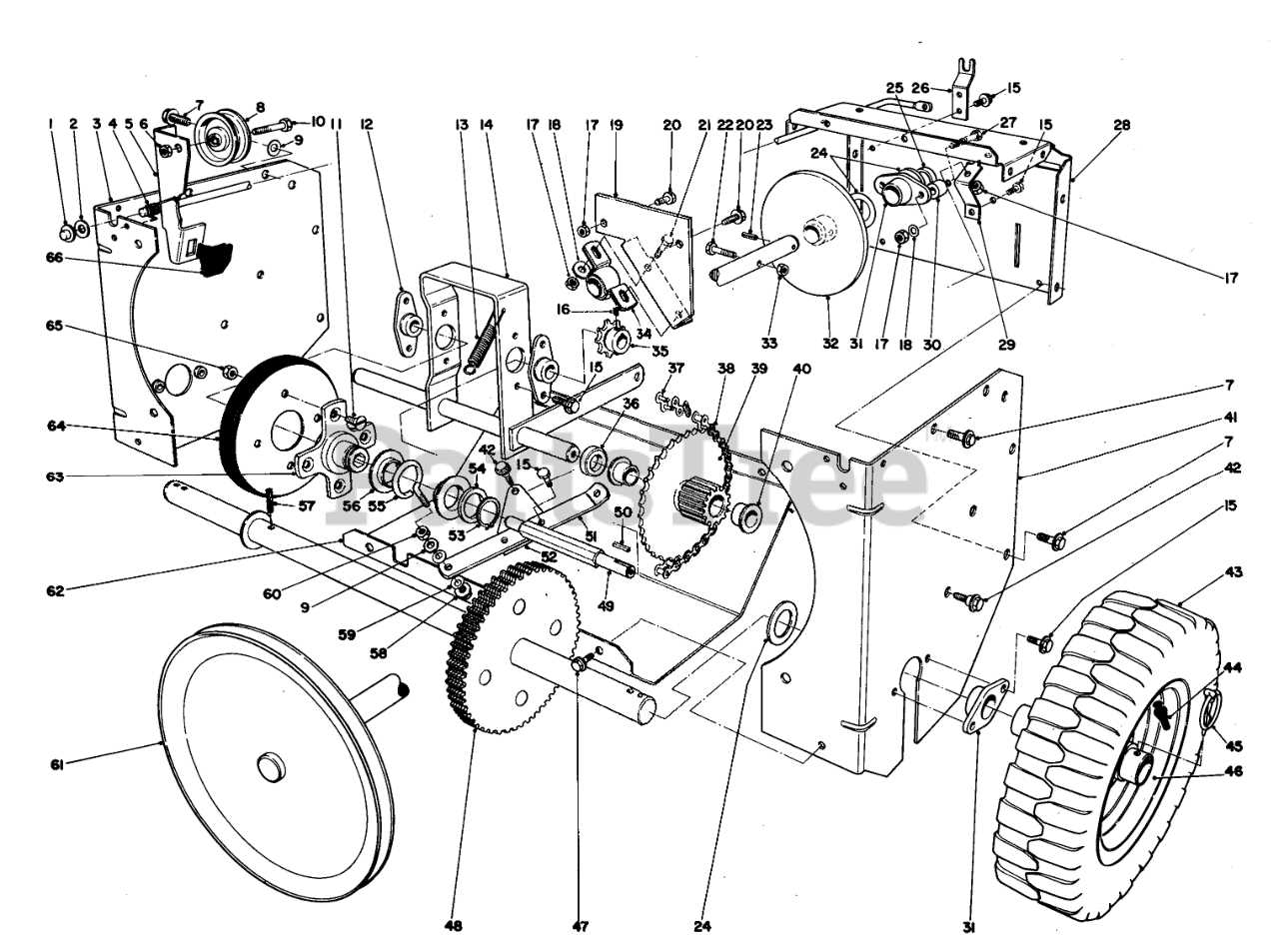 toro snowblower parts diagram