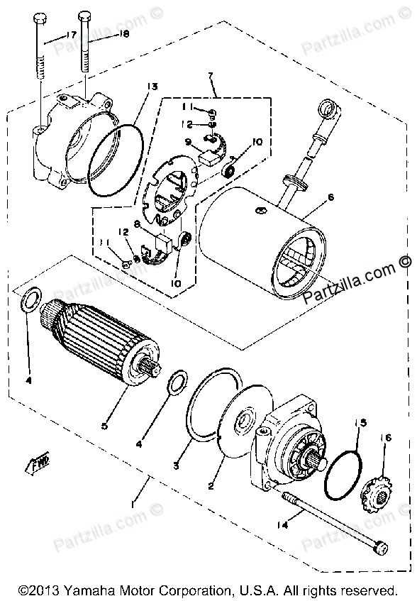 yamaha motorcycle parts diagram