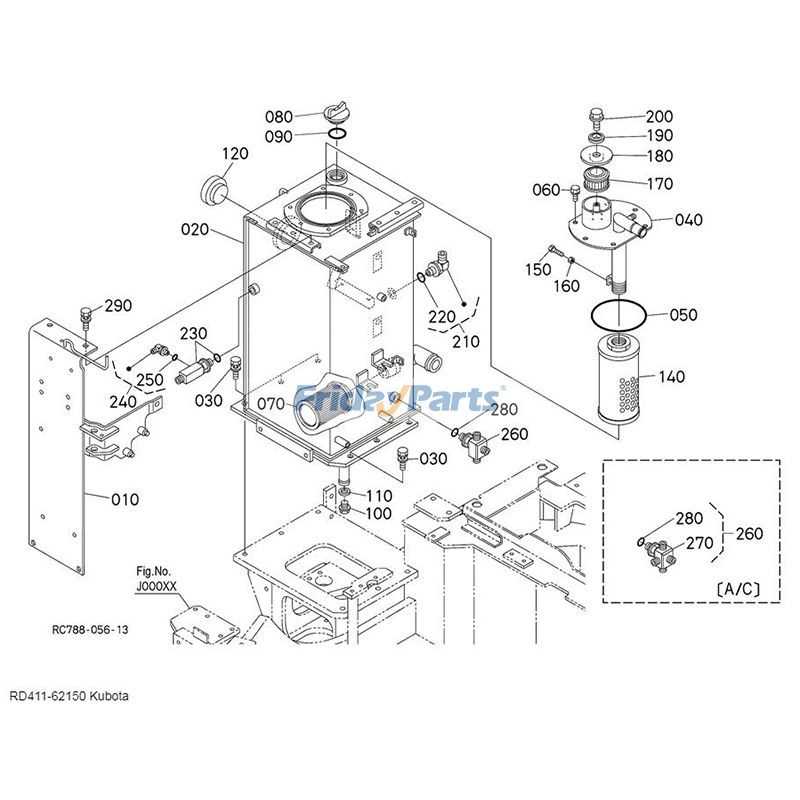 kubota kx040 4 parts diagram