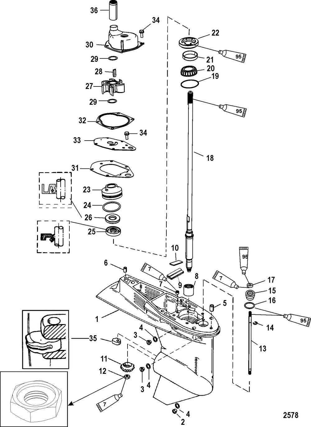 mercury 40 hp 2 stroke parts diagram