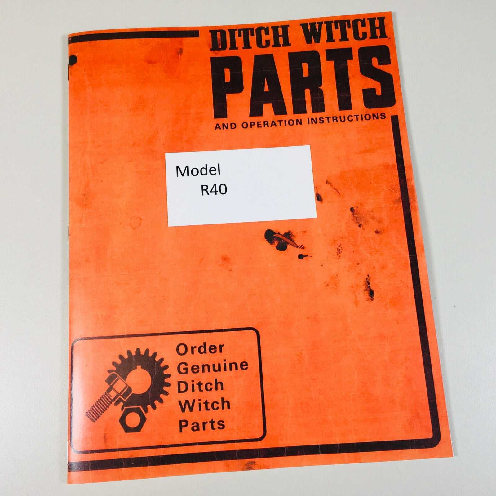 ditch witch 1010 parts diagram